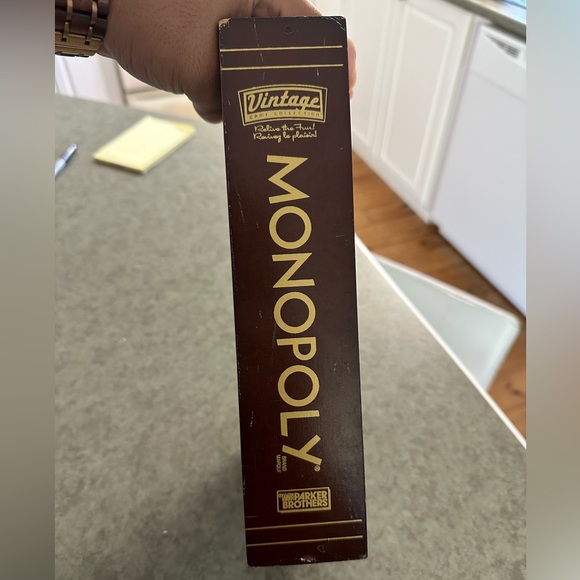 Vintage Game Collectible Monopoly Game Wooden Box - Picture 5 of 5